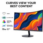 KOORUI 60.5cm Curved Full HD 1080P 60Hz Gaming Monitor