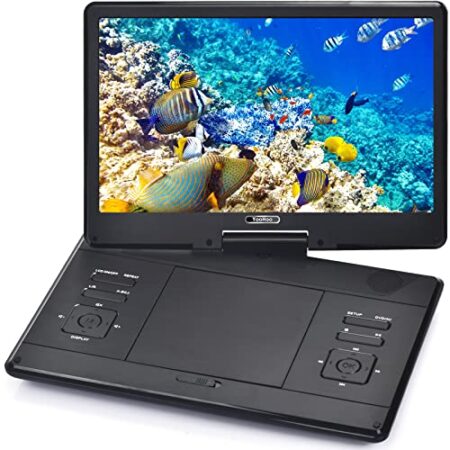 YOOHOO 36cm Portable DVD Player with 36cm Swivel Screen