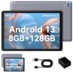 HiGrace 10" Tablet, 8GB+128GB, WiFi 6, Android 13, Gray