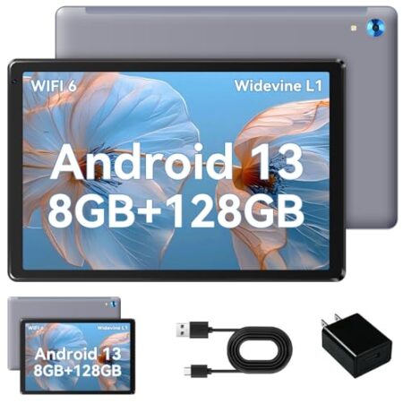 HiGrace 10" Tablet, 8GB+128GB, WiFi 6, Android 13, Gray