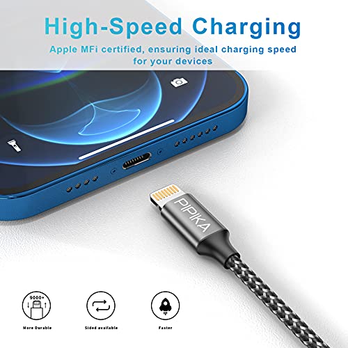iPhone Charger Cable 2M 2Pack Nylon Fast Charging
