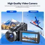 4K 42MP Video Camera 18X Zoom IR Night Vision 3.0" Screen