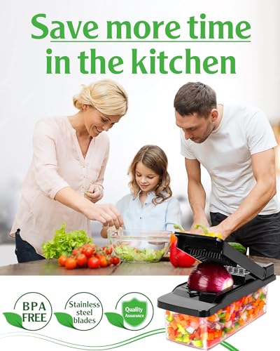 Pro Vegetable & Onion Chopper, Mandoline Slicer Dicer