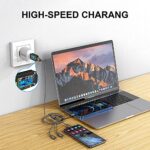 4-in-1 Multi Charger Cable, 1.2M Nylon Braided - Grey