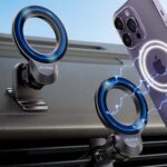 NIUYANE Mag-safe Car Mount, Magnetic Dash & Vent Mount