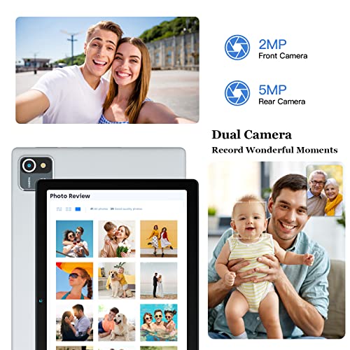 HiGrace 10" Android 13 Tablet, 6GB+64GB, 5000mAh, Silver
