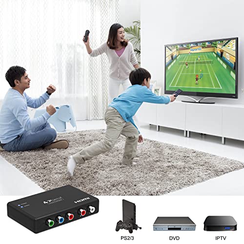 Component to HDMI Converter, Portta YPbPr RGB + Audio