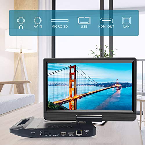 FANGOR 30cm Portable Blu Ray DVD Player with HDMI, USB/SD