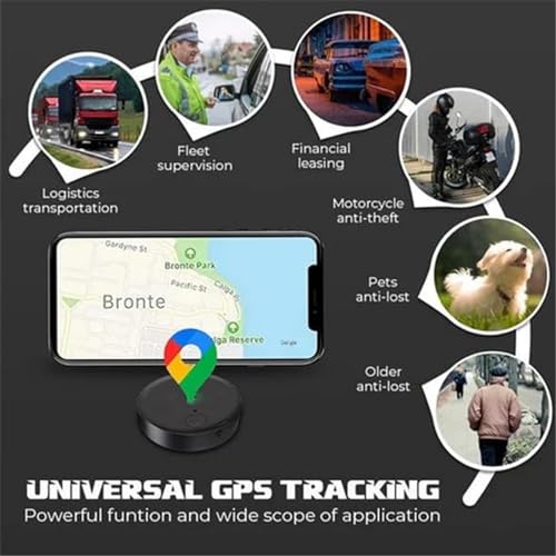 ATUVOS Bluetooth Tracker, Apple Find My, 2 Pack, Black