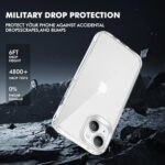iCatchy Shockproof Clear Case for iPhone 14 (15.5 cm)