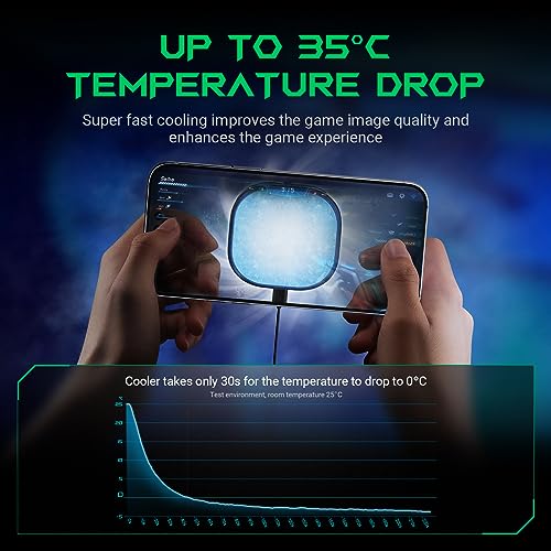 Black Shark Magnetic RGB Phone Cooler, Portable (Black)