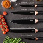 Nuovva 5-Piece Kitchen Knife Set with Acrylic Block