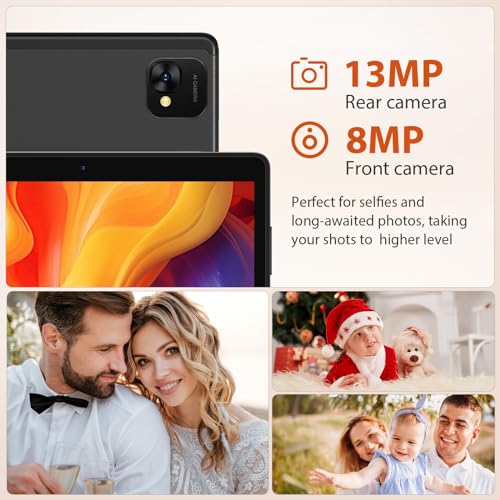 FLYCOAY 10" Android 13 Tablet, 5G, 19GB+128GB, 8000mAh, FHD