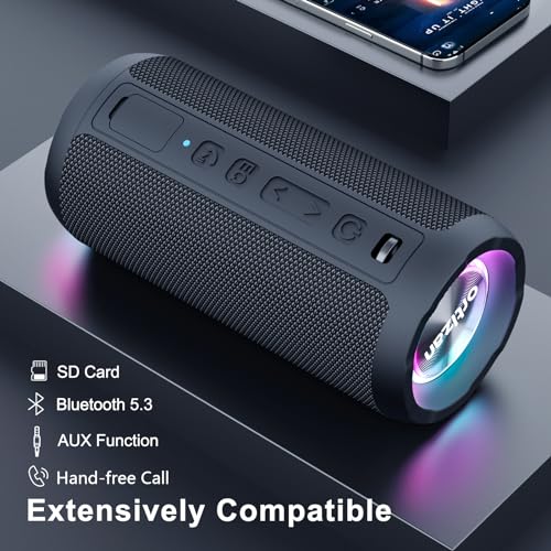 Ortizan Portable Bluetooth Speaker, IPX7, 30H Playtime