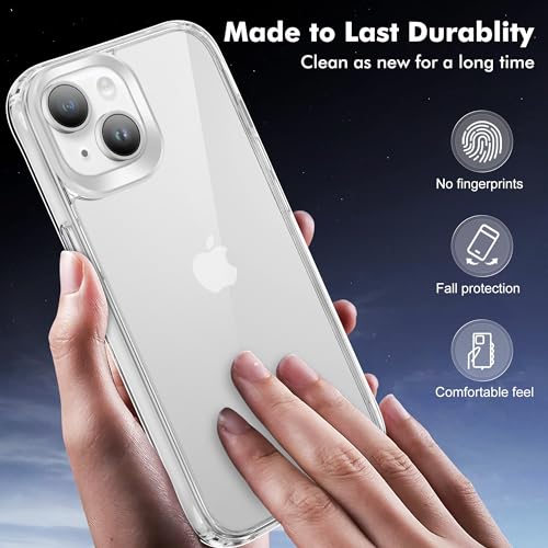 iCatchy Shockproof Clear Case for iPhone 14 (15.5 cm)