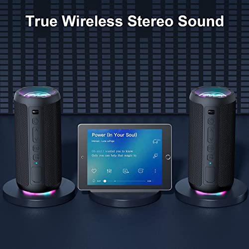 Ortizan Portable Bluetooth Speaker, IPX7, 30H Playtime