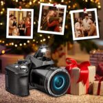 Monitech 64MP 4K Camera, 3" Flip Screen, 16X Zoom, WiFi