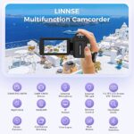Sunscien Full HD 1080P Vlogging Camera, 3.0" LCD, Remote