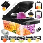 SunnySanji 16-in-1 Veggie Chopper & Slicer with Egg Slicer
