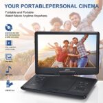 YOOHOO 36cm Portable DVD Player with 36cm Swivel Screen
