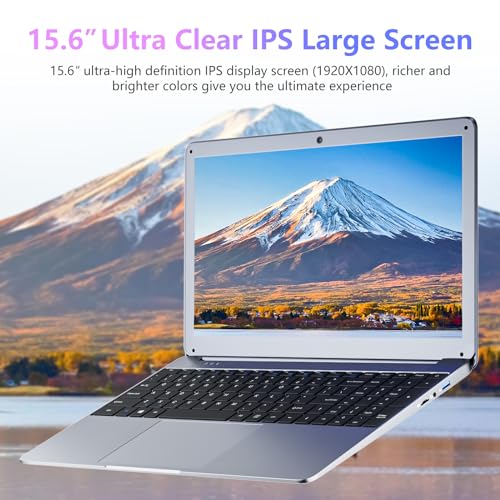 SGIN 15.6" Laptop, 12GB RAM, 512GB SSD, 1080P, Celeron N5095
