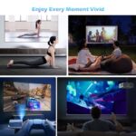 2024 Ultra HD 1080P Portable Projector, 16000 Lumens, WiFi