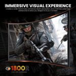 CRUA 68.6cm 180Hz Curved Gaming Monitor, Full HD, Black