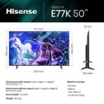 Hisense 127cm QLED Smart TV 50E77KQTUK (2023 Model)