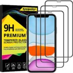4youquality 3-Pack Full Coverage Screen Protector for iPhone XR/11