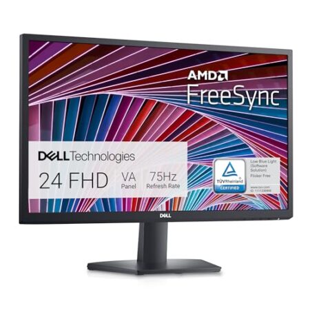 Dell SE2422HX 60.5cm FHD Monitor, 75Hz, 5ms, FreeSync, Black