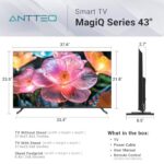 Antteq 109 cm Smart 4K TV, webOS UHD, Voice Remote
