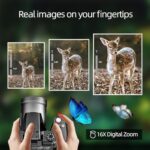 Monitech 64MP 4K Camera, 3" Flip Screen, 16X Zoom, WiFi, Black