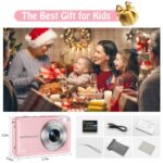 Digital Camera, 44MP, 2.4" LCD, 16X Zoom, Pink