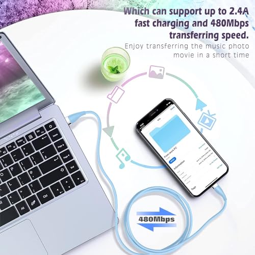 Yavud iPhone Charger Cable 3Pack 1.8M, MFi Certified