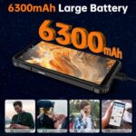 OUKITEL WP32 Rugged Phone - 12GB+128GB, 6" 6300mAh, Green