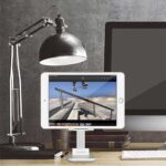 2Pcs Adjustable Phone Stand, Black + White