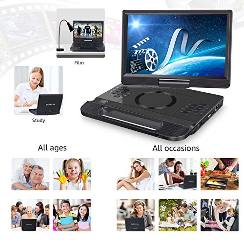 FANGOR 30cm Portable Blu Ray DVD Player with HDMI, USB/SD