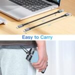 iPhone 0.3M Braided USB A to Lightning Cable 3-Pack (Black)