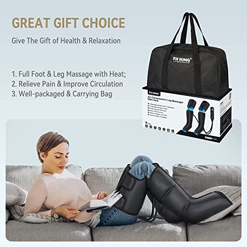 FIT KING Leg Massagers with Heat for Pain & Circulation