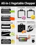 Pro Vegetable & Onion Chopper, Mandoline Slicer Dicer