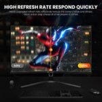CRUA 68.6cm 180Hz Curved Gaming Monitor, Full HD, Black