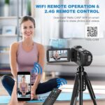 QUICKCLAP 64MP 8K Camcorder with 32GB SD Card & Accessories