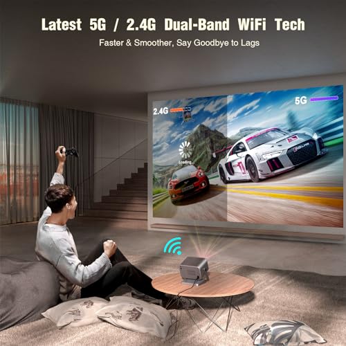 【Netflix & Dolby】Smart 4K Projector, 700 ANSI, WiFi 6, Bluetooth