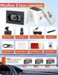 Miofive S1 Dash Cam, 4K UHD, Wi-Fi, GPS, 3" Screen, 140° Wide