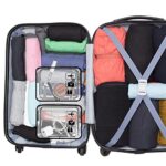 Travel Packing Cubes - 6 Piece Set with Shoe Bag