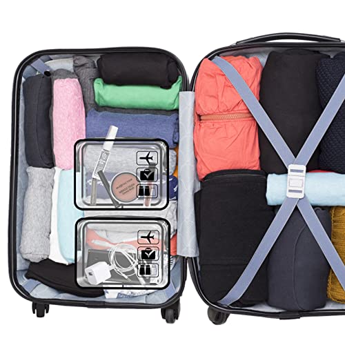 Travel Packing Cubes - 6 Piece Set with Shoe Bag