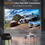 XuanPad 4K 1080P 5G WiFi Bluetooth Mini Projector