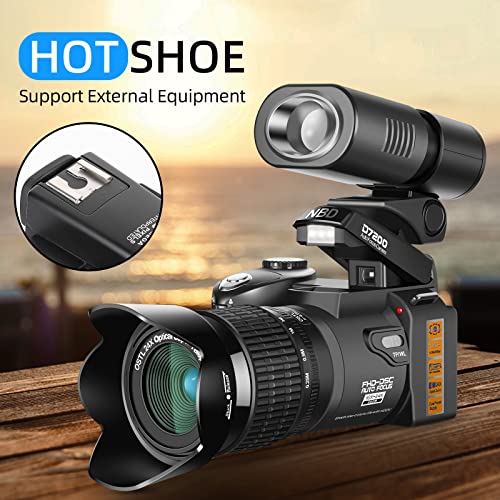 NBD 33MP DSLR Camera for Beginners, 1080P HD, 24X Lens