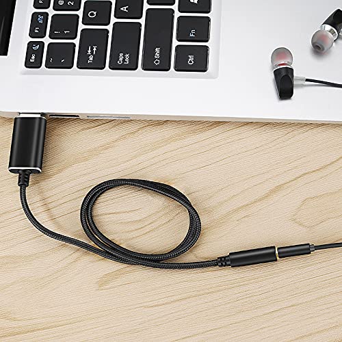 JeoPoom USB to 3.5mm Audio Adapter, External Sound Card