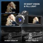 8K 64MP Video Camera with IR Night Vision, 18X Zoom, WiFi